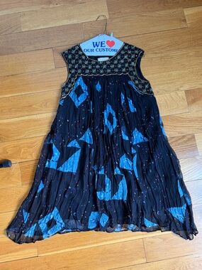 NWOT Moulinette Soeurs Black Dress with  Embellished Bodice